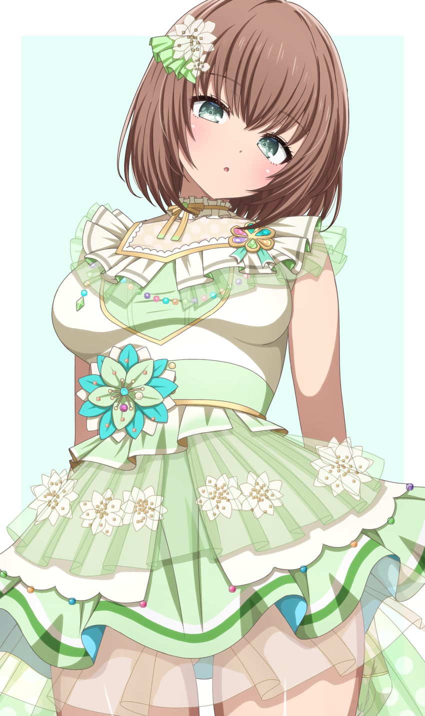 BanG Dream!、少女乐团派对！、大和麻弥 1名女孩 乳房 棕发 项圈 蕾丝边项圈