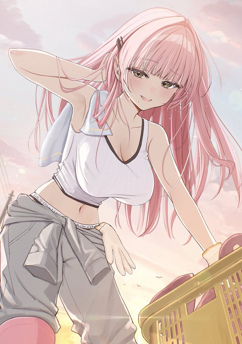 原创 1名女孩 腋下 黑色内裤 脸红 乳房