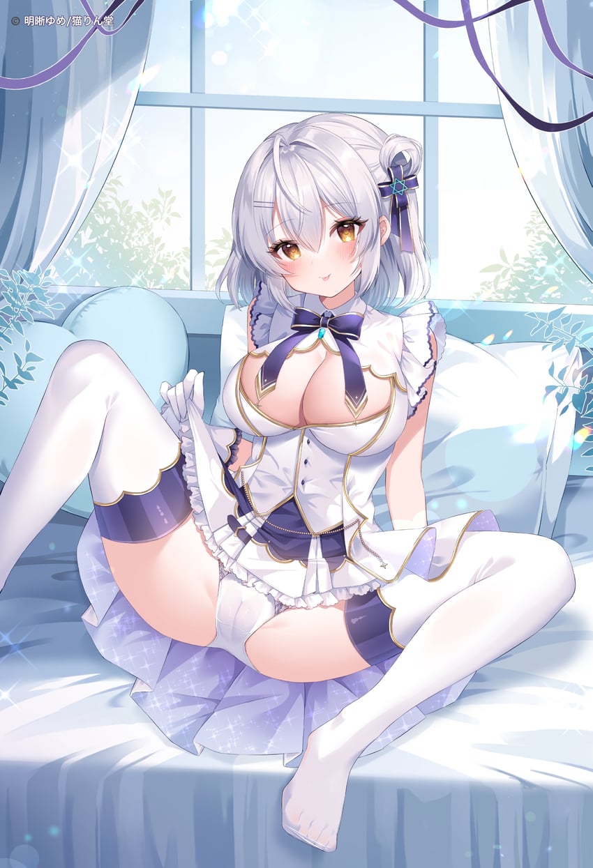 魔法少女莉莉梅亚、千秋光、luminous lily 1名女孩 :p 呆毛 裸臂 脸红