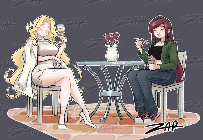超超超超超喜欢你的100个女朋友、黏糊糊的、美美美 2名女孩 :D 微笑 手臂托在乳房下 作者名
