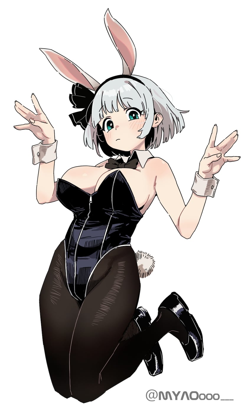 东方Project、魂魄妖梦 1名女孩 替换服装 兽耳发箍 兽耳 作者名
