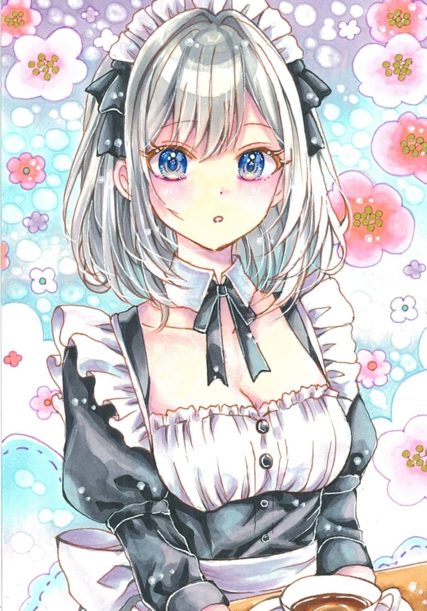 原创 1名女孩 惊讶 黑色蝴蝶结 黑色蝶形领结 黑色连衣裙