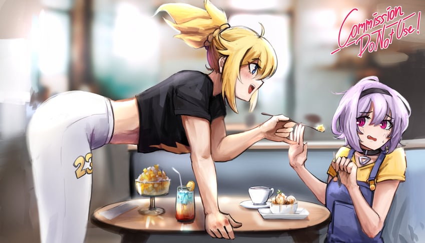 原创、citra (yoemi)、rebecca blackburn (storyteller212) 2名女孩 :D 呆毛 弯腰 黑色项圈