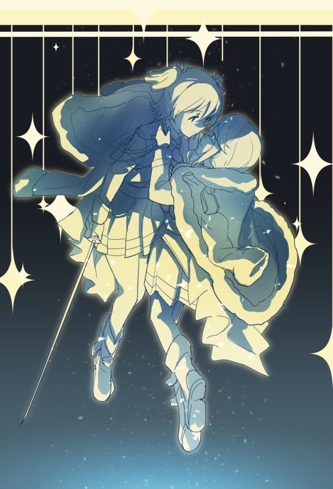 少女☆歌剧 Revue Starlight、大场奈奈、星见纯那 2名女孩 饰绪 手臂放在侧边 腰带 黑色背景