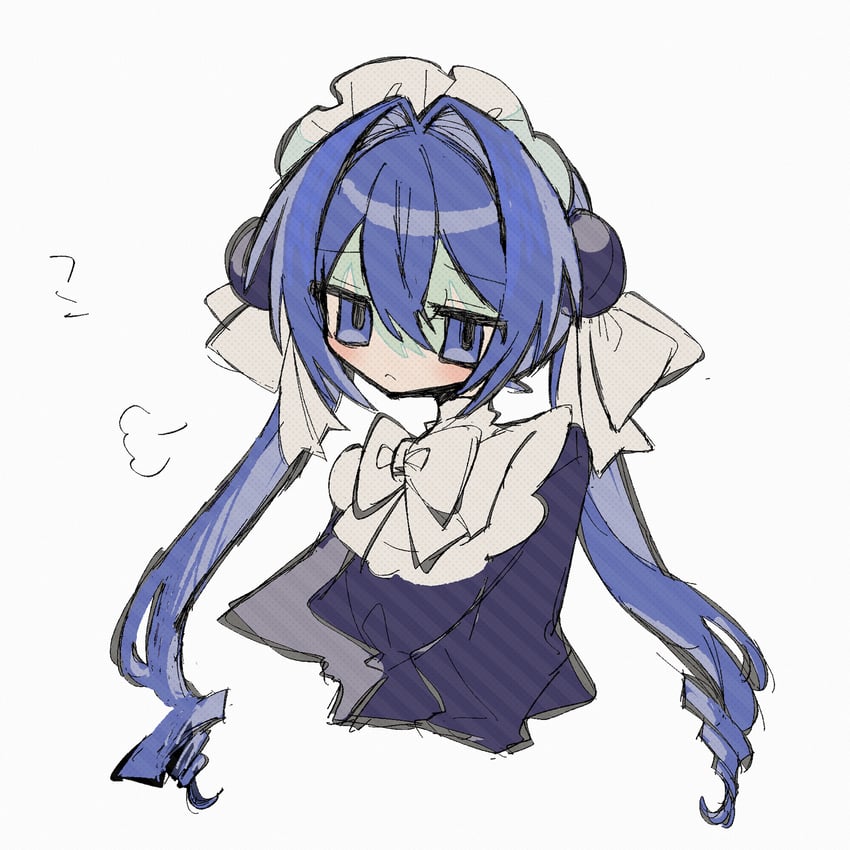 VOCALOID、音街鳗 1名女孩 :< 替换服装 蓝色连衣裙 蓝发