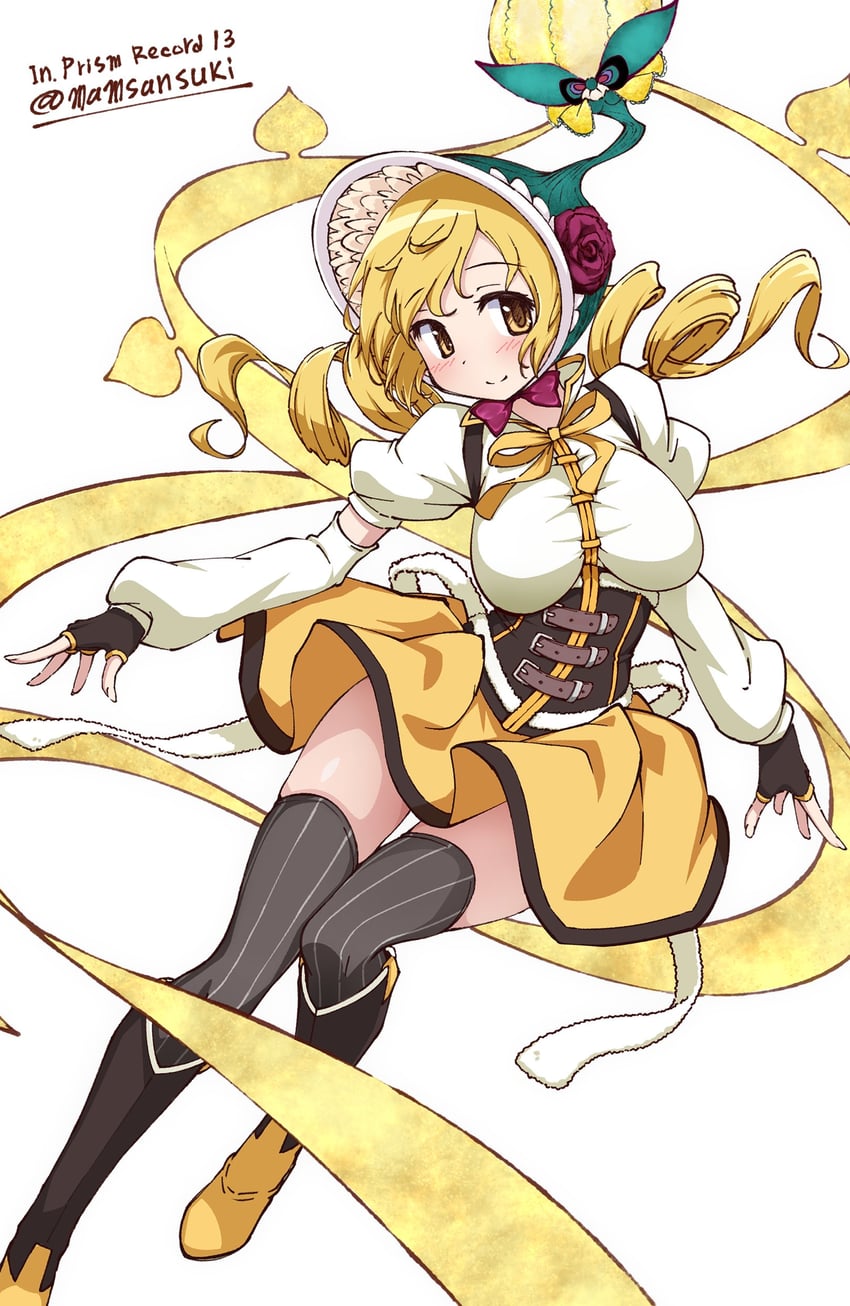 魔法纪录 魔法少女小圆外传、魔法少女小圆、魔法少女小圆 Magia Exedra 1名女孩 赛璐珞上色 水色风帽 背部蝴蝶结 腰带