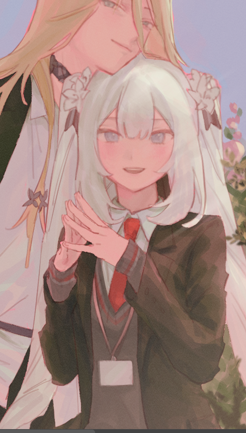 Fate/Grand Order、Fate系列、天冢 (Fate) 1名男孩 1名女孩 西装外套 金发 蓝眼