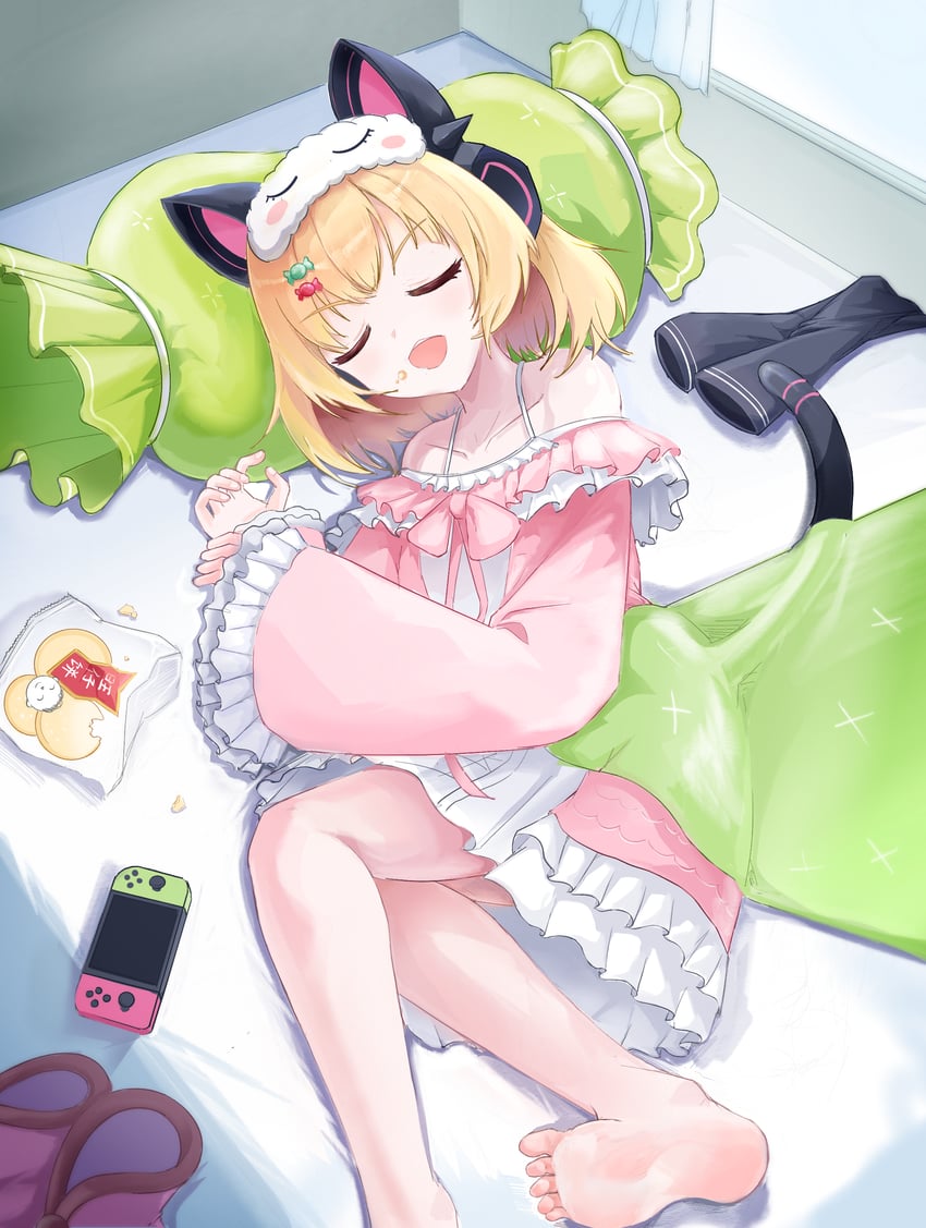 蔚蓝档案、桃井 (蔚蓝档案) 1名女孩 :D 替换服装 不同发型 兽耳耳机