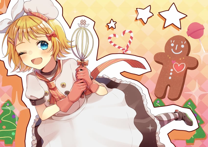 初音未来：歌姬计划系列、甜蜜魔法 (Vocaloid)、VOCALOID 1名女孩 替换服装 金发 蓝眼 蝴蝶结