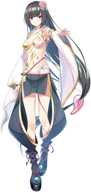 超昂系列 (AliceSoft)、超昂大战 Escalation Heroines、izanael 1名女孩 露肩 黑发 乳房 乳沟