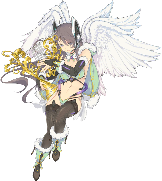 超昂系列 (AliceSoft)、超昂大战 Escalation Heroines、mariel (escalation heroines) 1名女孩 天使 天使翅膀 露肩 黑色过膝袜