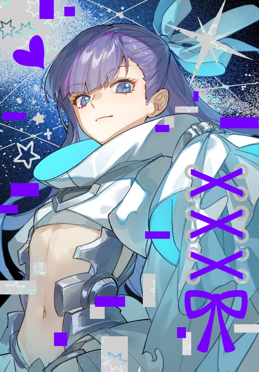 Fate/Grand Order、Fate系列、溶解莉莉丝 (Fate) 1名女孩 蓝眼 蓝色丝带 闭嘴 贫乳