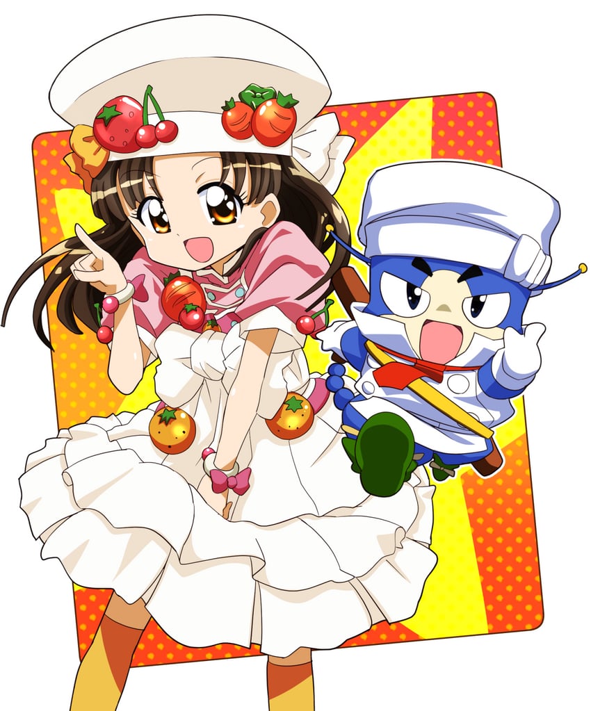 料理偶像、柊美音、misanga (cooking idol ai! mai! main!) 1名女孩 :D 包 黑瞳 蝴蝶结