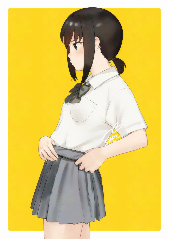 舰队Collection、吹雪 (舰娘) 1名女孩 替换服装 黑色蝴蝶结 黑色蝶形领结 黑发