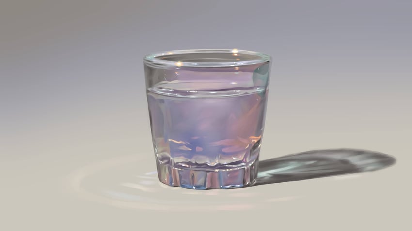 原创 杯子 玻璃杯 灰色背景 无人类 物体聚焦