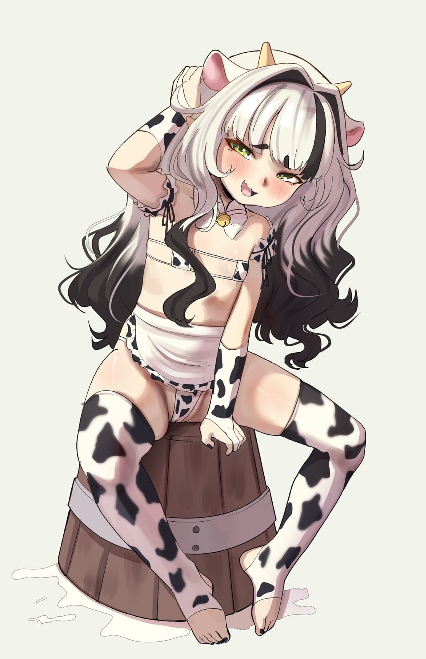 色情、vixie phantalia 1名女孩 替换服装 兽耳 动物花纹 围裙