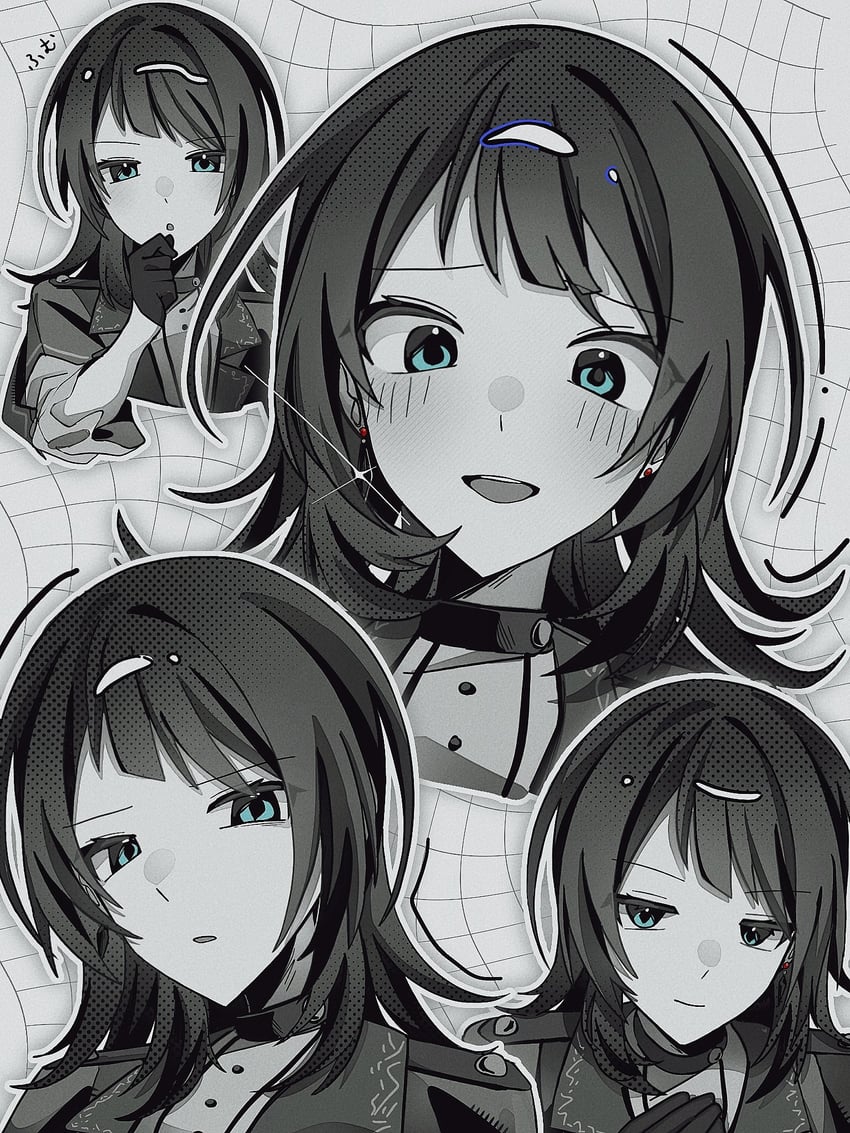 BanG Dream!、Bang Dream! It's MyGO!!!!!、八幡海铃 1名女孩 项圈 连衣裙 脚部不在画面内 手套