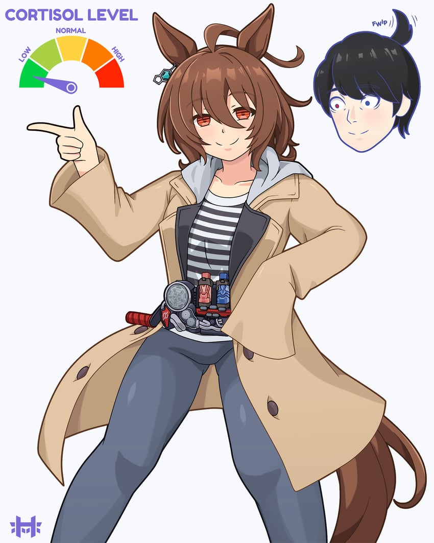 假面骑士、假面骑士Build (系列)、赛马娘 呆毛 棕色外套 棕发 创越驱动器 外套