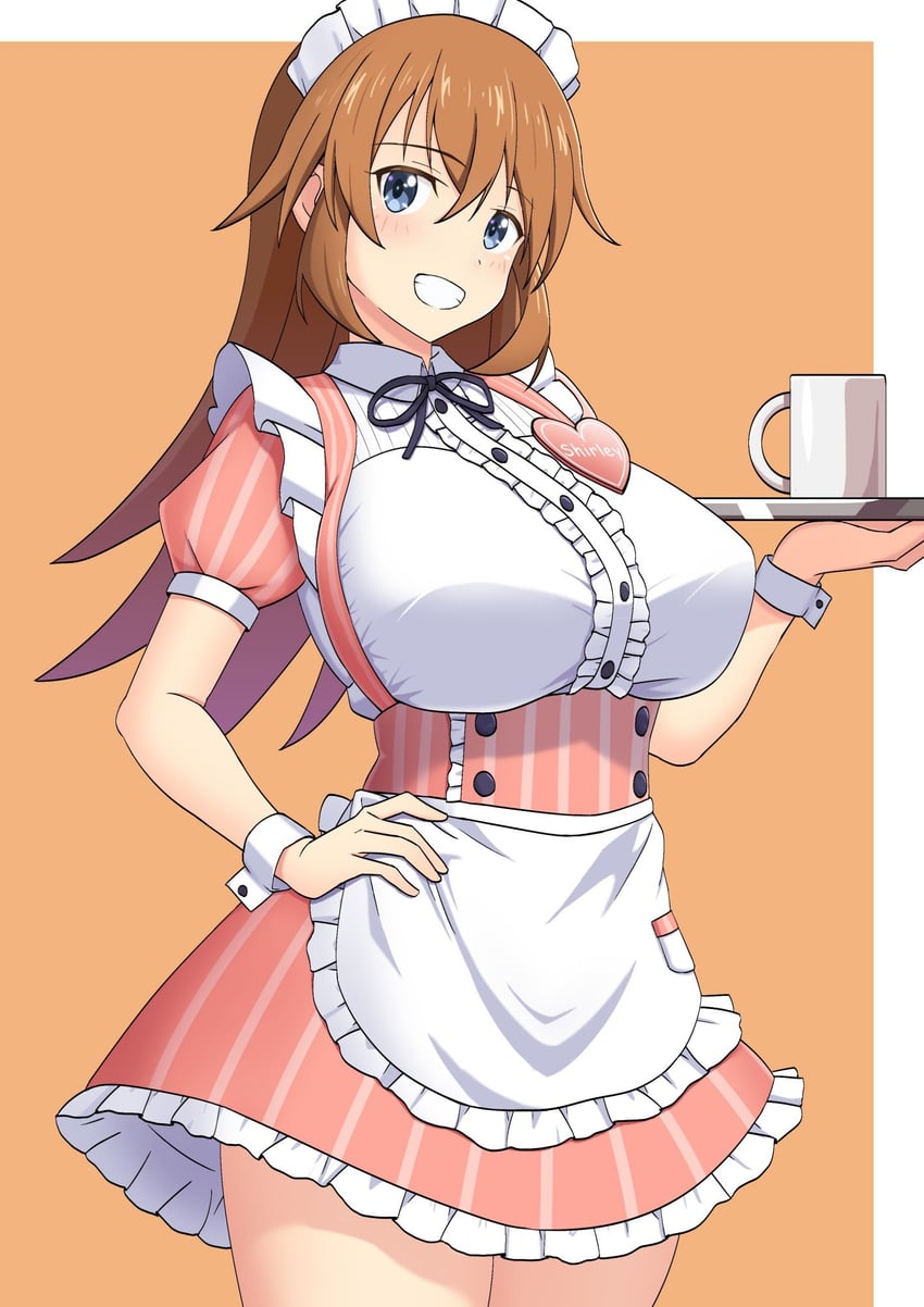 强袭魔女、世界魔女系列、夏洛特·E·叶格 1名女孩 围裙 黑色蝴蝶结 蓝眼 蝴蝶结