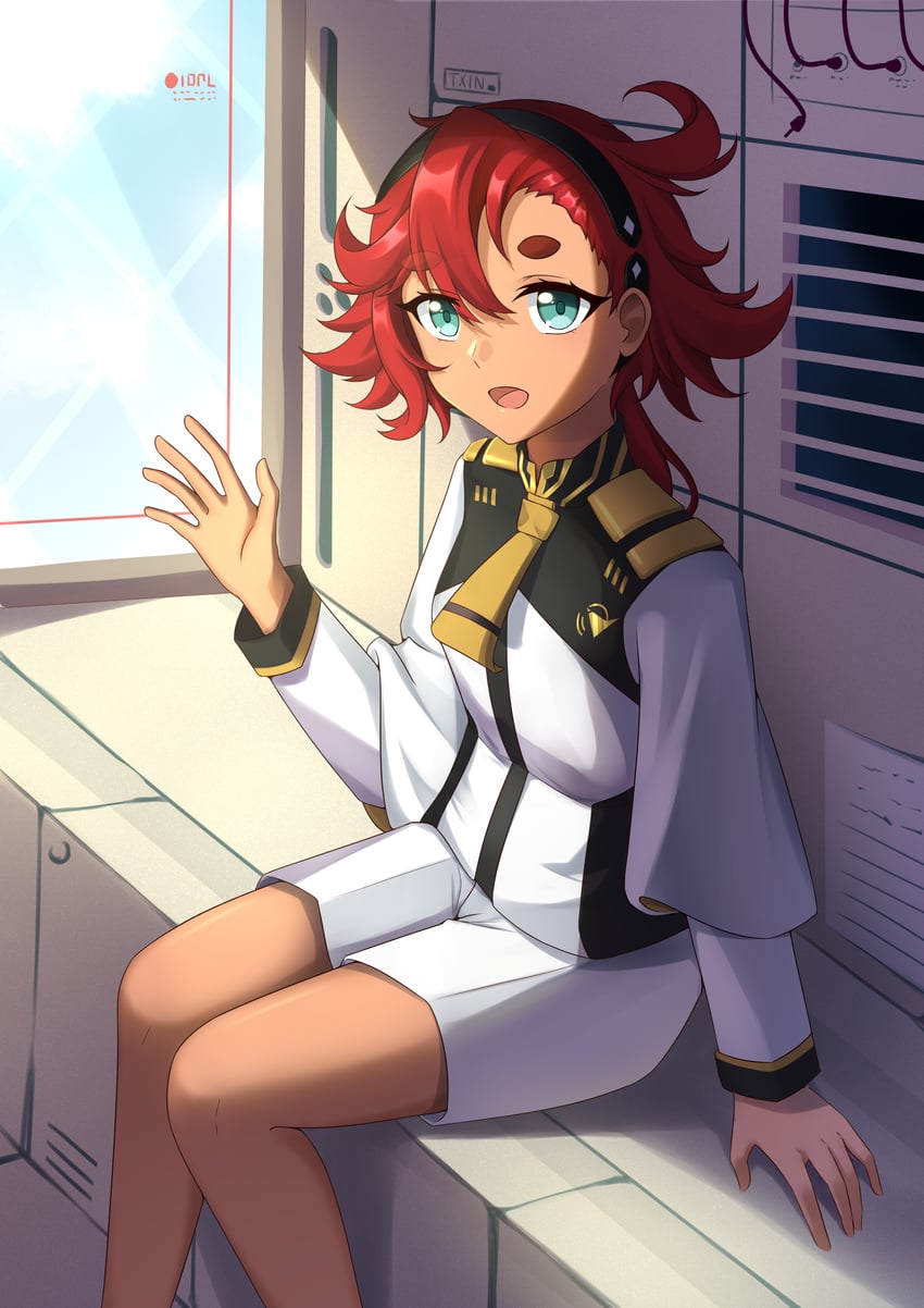 高达、机动战士敢达：水星的魔女、苏莱塔·墨丘利 1名女孩 :D 作者名 不对称刘海 黑色发带