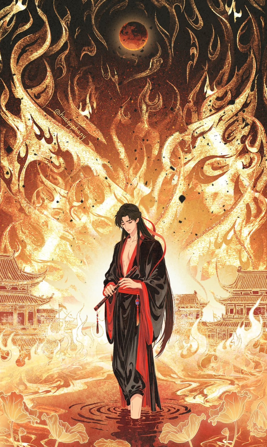 魔道祖师、魏无羡、魏无羡 (夷陵老祖) 1名男孩 建筑 作者名 赤脚 美少年