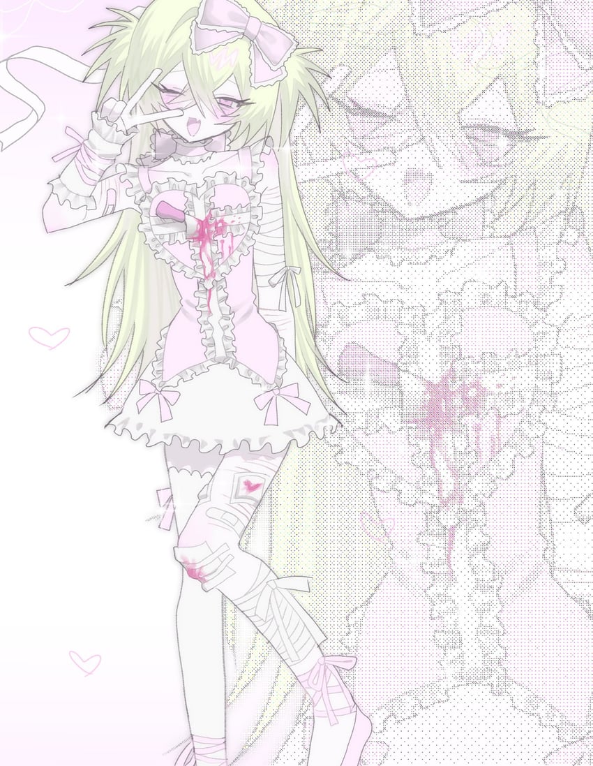原创、misa (meidodown) 1名女孩 :D 包扎的手臂 缠着绷带的腿 绷带