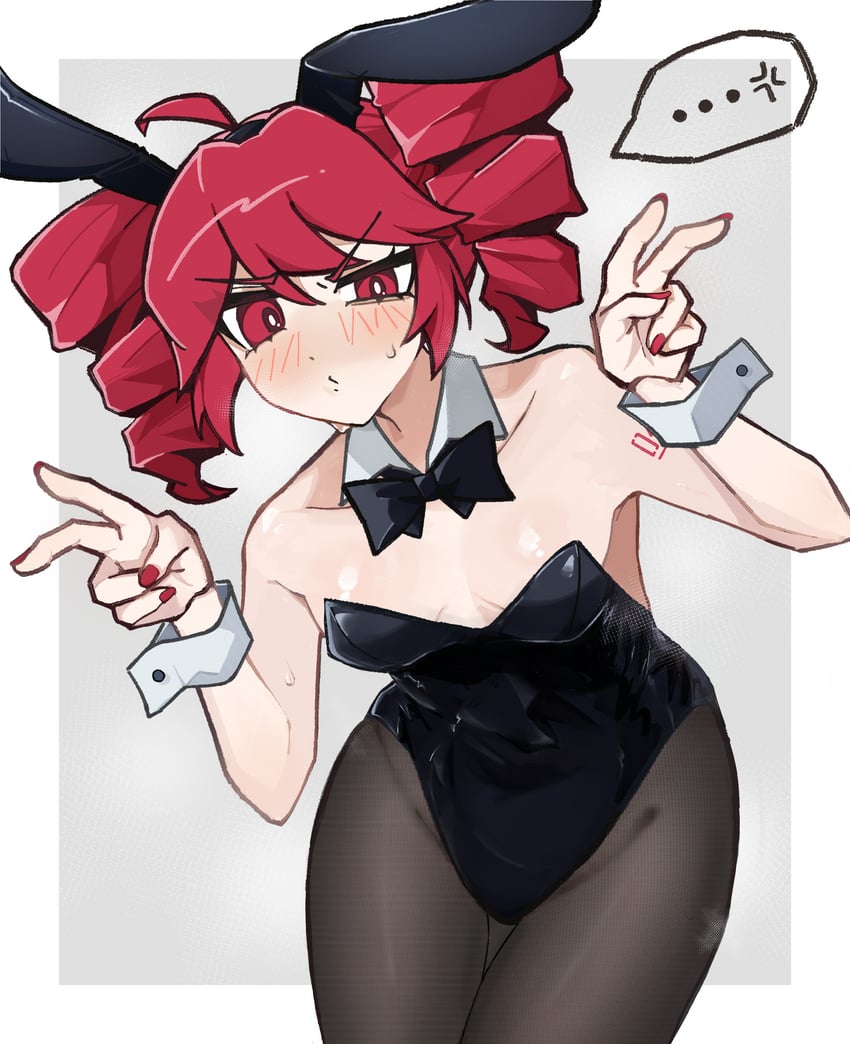 UTAU、重音Teto ... 1名女孩 呆毛 青筋 兽耳发箍