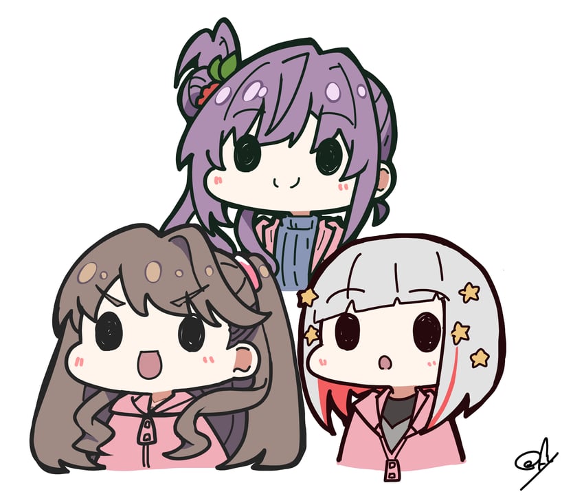 Love Live!、Love Live! 莲之空女学院学园偶像部、Love Live! 莲之空女学院学园偶像俱乐部 繁花庭院派对 3人女子 :D 惊讶 繁花庭院派对夹克 波波头
