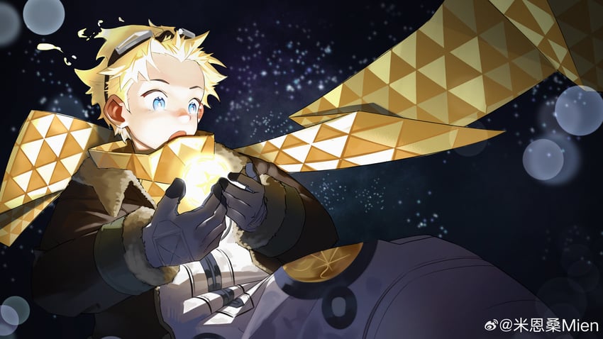 Fate/Grand Order、Fate系列、旅行者 (Fate) 1名男孩 作者名 金发 模糊 背景虚化