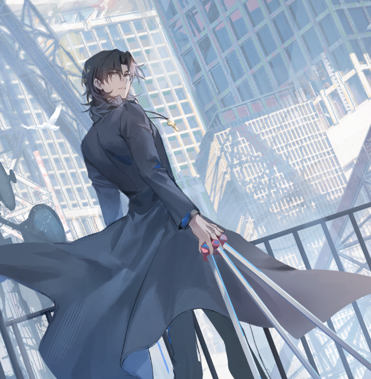 Fate/stay night、Fate系列、言峰绮礼 1名男孩 黑键 (型月) 棕眼睛 棕发 建筑物