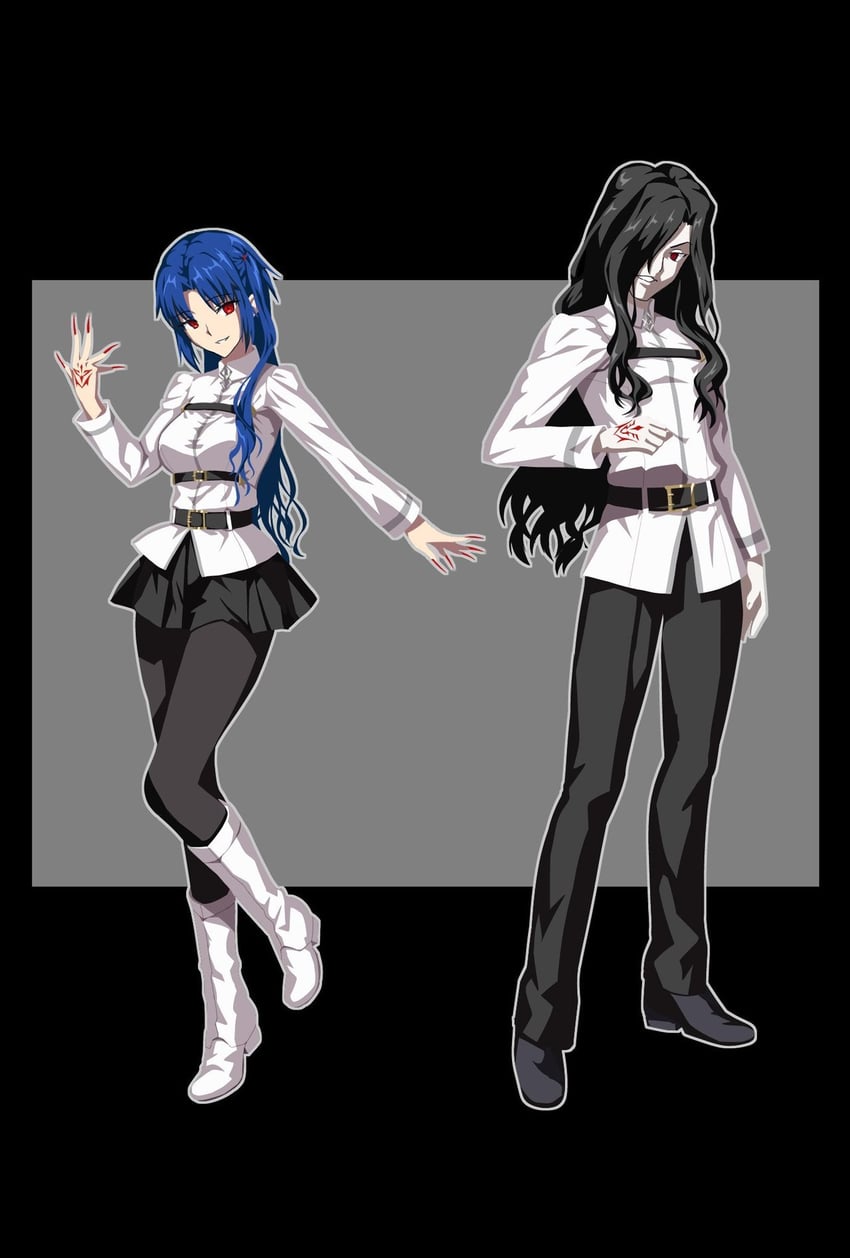 Fate/Grand Order、Fate系列、月姬 1名男孩 1名女孩 呆毛 替换服装 腰带