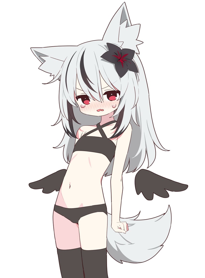 VRChat、复仇女神 (VRChat) 1名女孩 兽耳毛 兽耳 裸臂 露肩