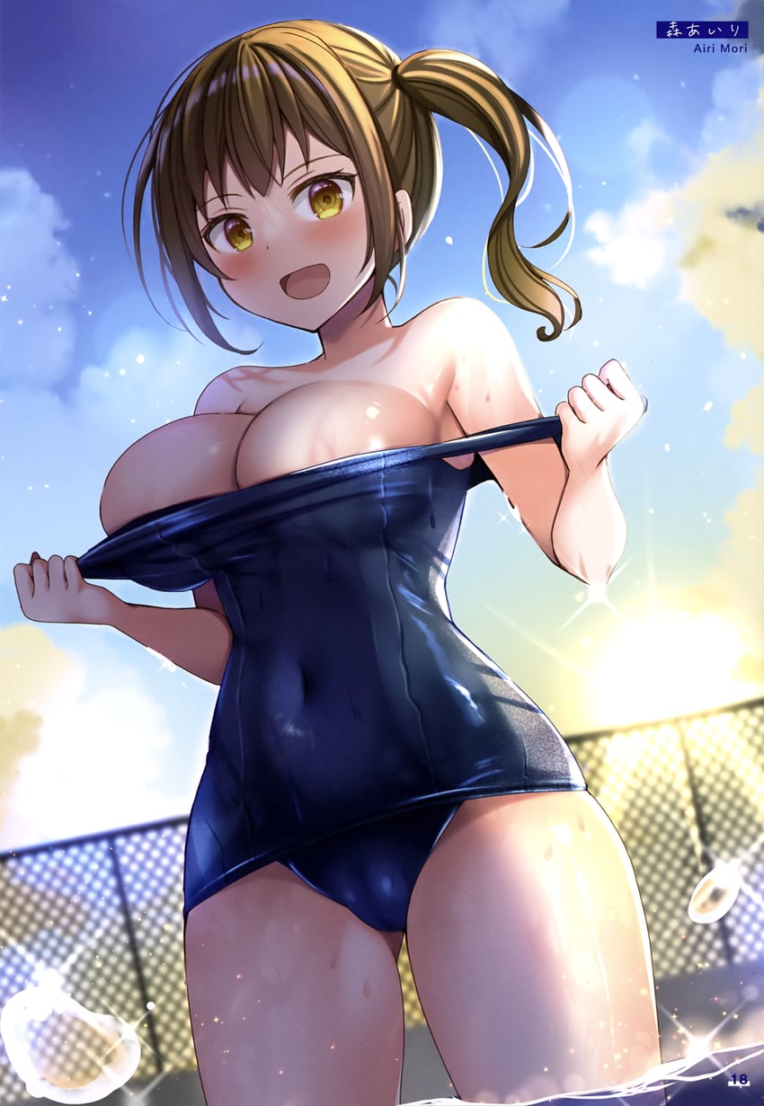 电击萌王、原创 1名女孩 :D 腋窝褶皱 作者名 大腿间可见臀部