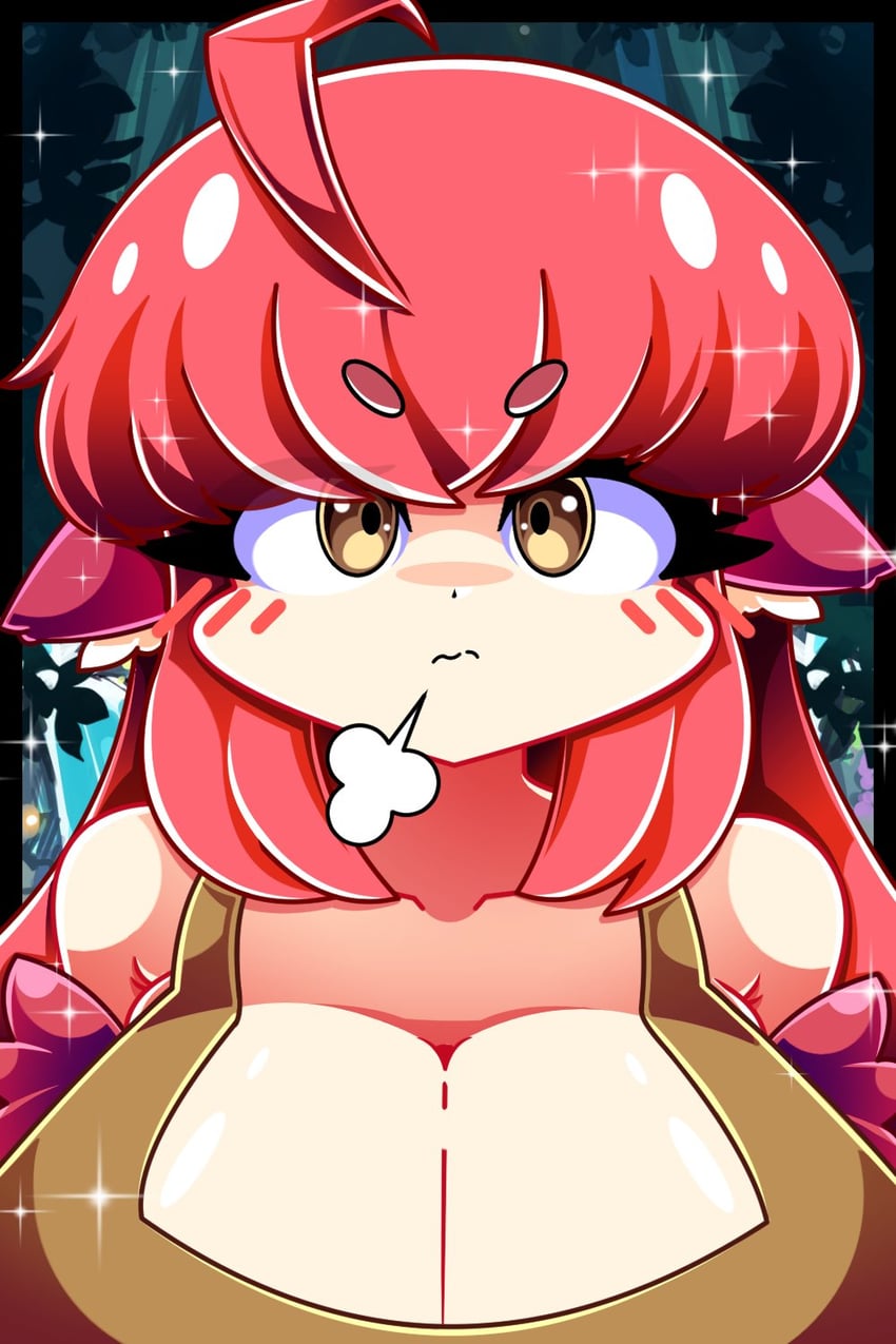 原创、Coco (eogks) 1名女孩 呆毛 兽耳 鸟耳 脸红