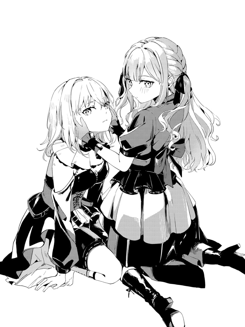 BanG Dream!、Bang Dream! It's MyGO!!!!!、丰川祥子 (Doloris) 2名女孩 后背蝴蝶结 蝴蝶结 服装镂空 束腰