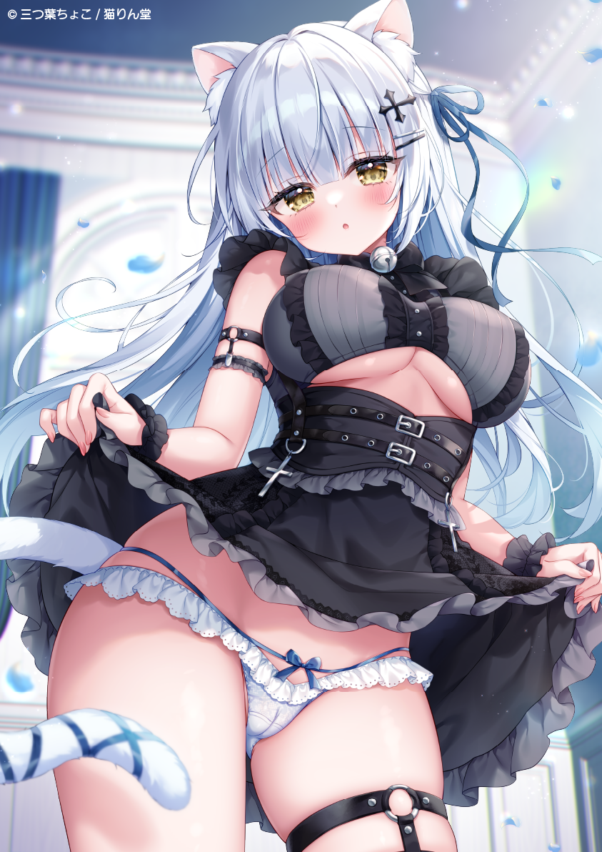 原创 1名女孩 兽耳 手臂带 作者名 铃铛