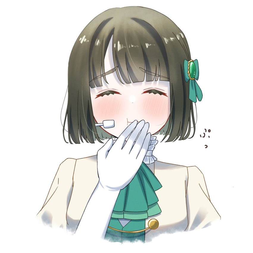 花开梦现、Love Live!、Love Live! 莲之空女学院学园偶像部 1名女孩 :t 阿斯科特领巾 黑发 齐刘海