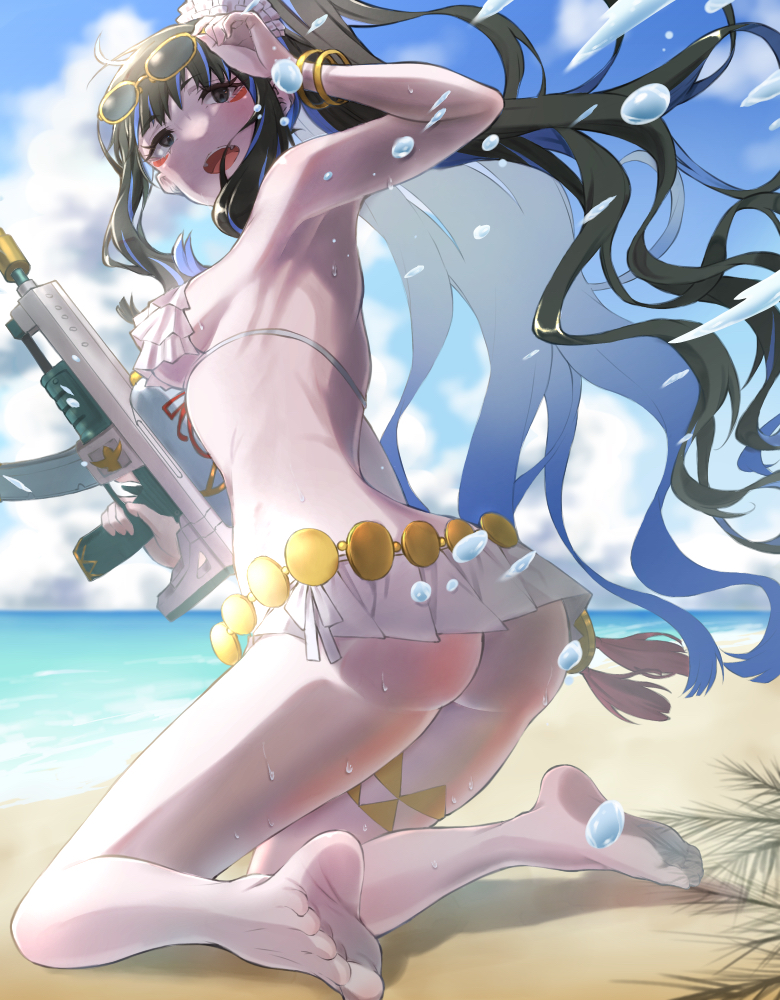 Fate/Grand Order、Fate系列、特诺奇蒂特兰 (Fate) 1名女孩 阿兹特克 腰链 比基尼 蓝色镜片眼镜