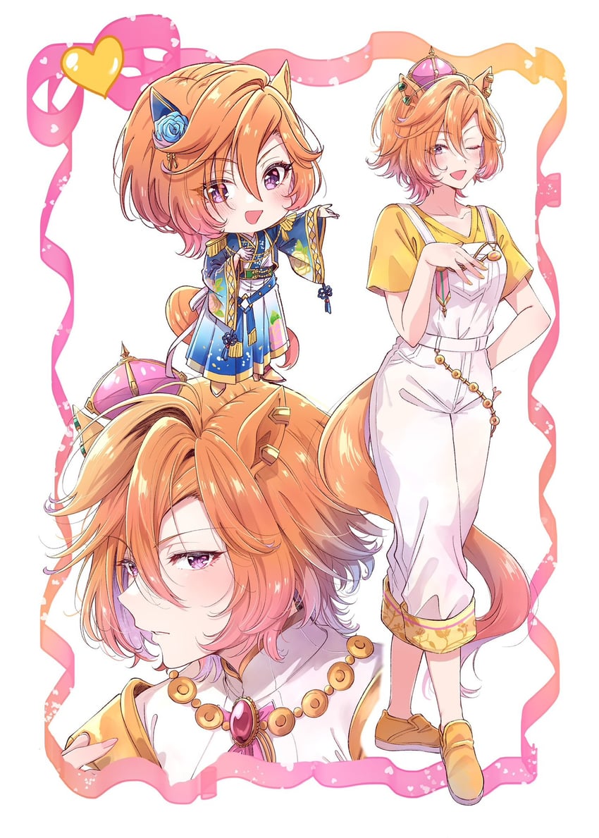赛马娘、T.M.歌剧王 (新年同辉!) (赛马娘)、好歌剧 (赛马娘) 兽耳 铠甲 蓝色夹克 脸红 乳房