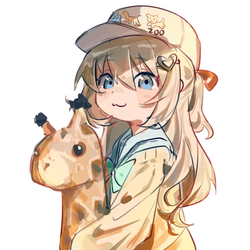 Vedal AI、Neuro-sama、Neuro-sama (第一套服装) 1名女孩 猫脸笑 蓝眼 蝴蝶结 蝶形领结