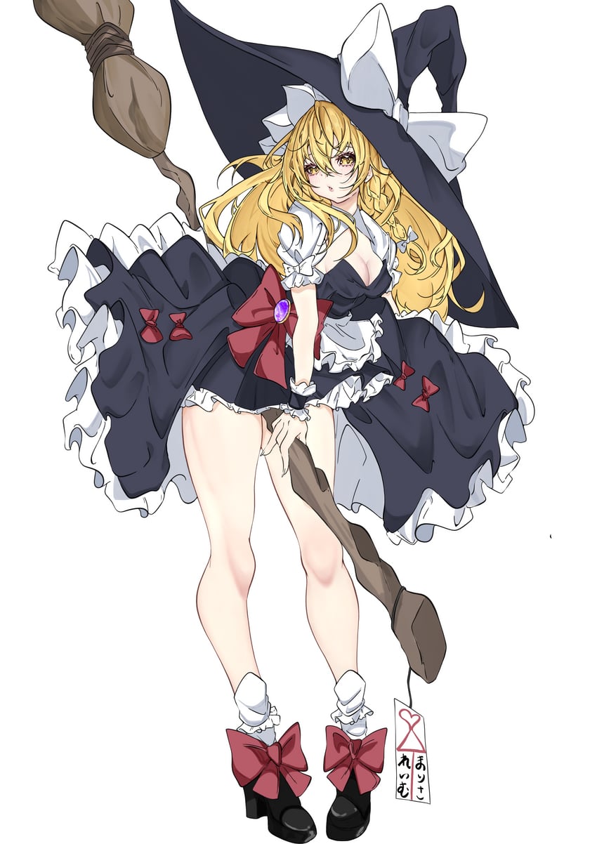 东方Project、雾雨魔理沙 1名女孩 相合伞 替换服装 围裙 黑色连衣裙