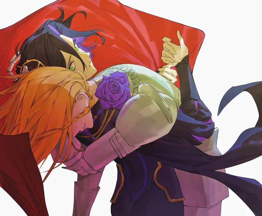 Fate/Grand Order、Fate系列、约翰·拉克兰 (Fate) 2个男孩 铠甲 黑发 金发 辫子