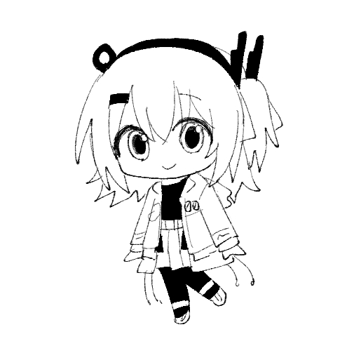 AI语音、UTAU、足立怜 1名女孩 Q版 仅限Q版 闭嘴 全身