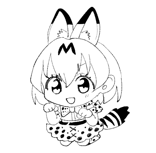 兽娘动物园、薮猫 (兽娘动物园) 1名女孩 :D 兽耳毛 兽耳 蝴蝶结