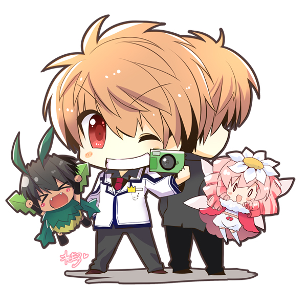 Rewrite、gil (rewrite)、pani (rewrite) 1名女孩 3个男孩 :D 微笑 闭眼挤眼