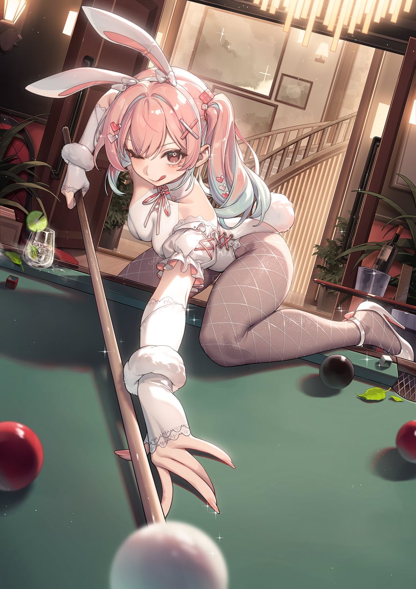 个人势虚拟主播、kokonoe yukari (vtuber) 1名女孩 兽耳 黑色连裤袜 瓶子 乳房