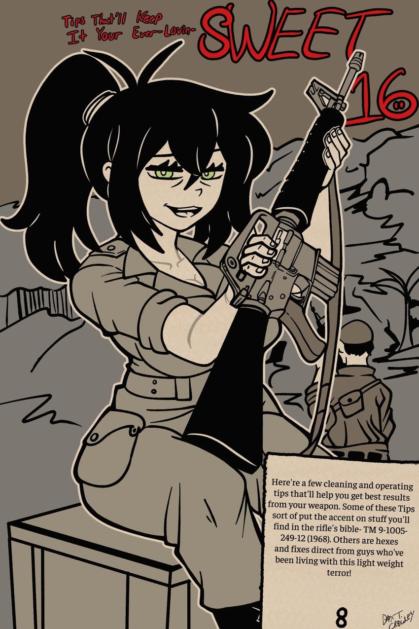 安迪与莉莱的棺材、蕾妮·格雷夫斯 1名女孩 替换服装 突击步枪 黑发 乳房