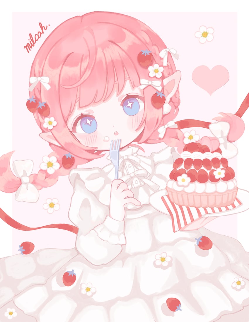 原创 1名女孩 惊讶 作者名 蓝眼 脸红