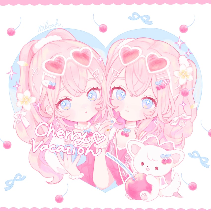 原创 +_+ 2名女孩 惊讶 作者名 珠子手链