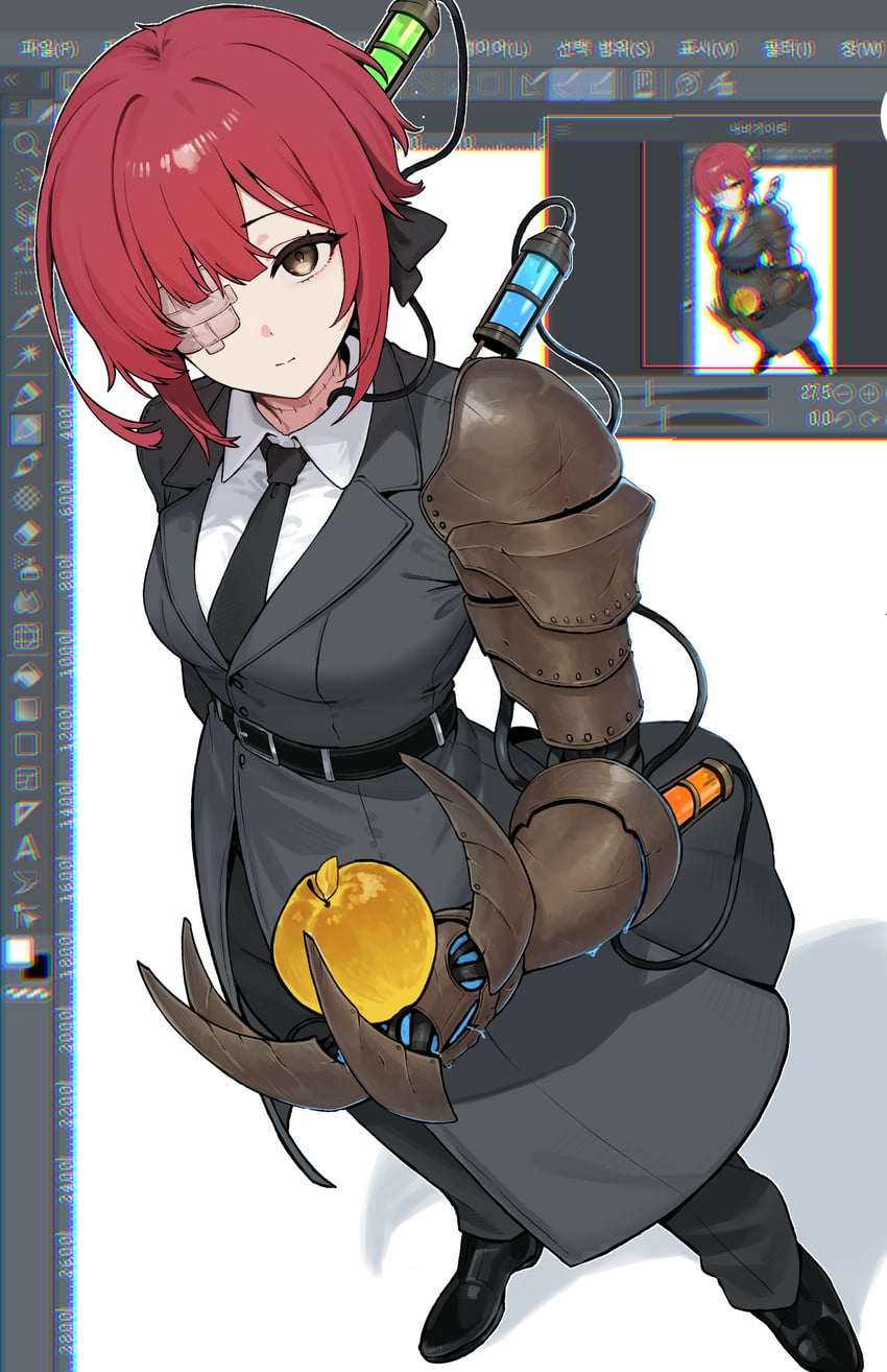 边狱公司、Project Moon、巴拉尔（Project Moon） 1名女孩 Photoshop 苹果 臂铠 巴拉尔（Project Moon）（角色扮演）